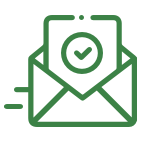 Immediate confirmation via email